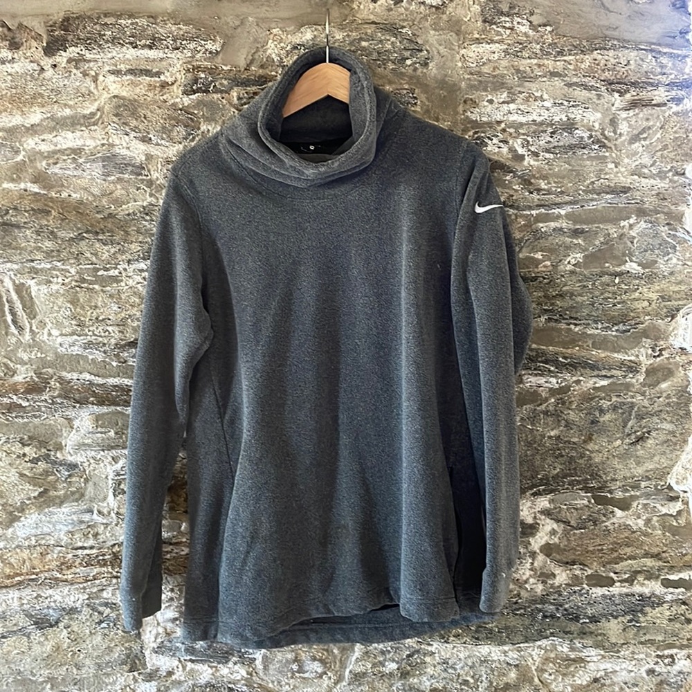 Nike Therma Top Cowl Neck Polar Turtle Neck Pullover Sweatshirt - Size Women's M